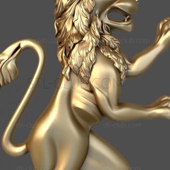 3D model Lion from the flag (STL)